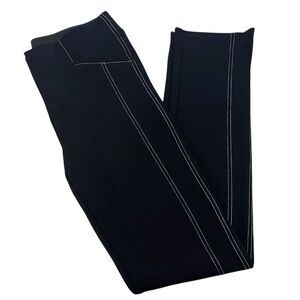 INC INTERNATIONAL CONCEPTS | black with white stitch pants 4